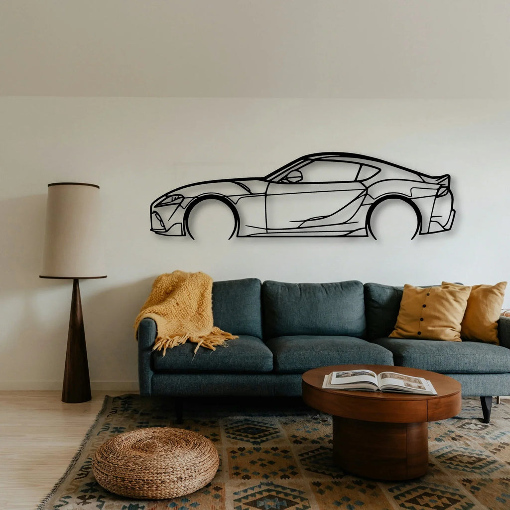 Supra 2021 GR Classic Silhouette Metal Wall Art - Tinvibe