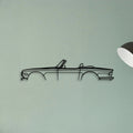 TR6 1971 Classic Silhouette Metal Wall Art - Tinvibe