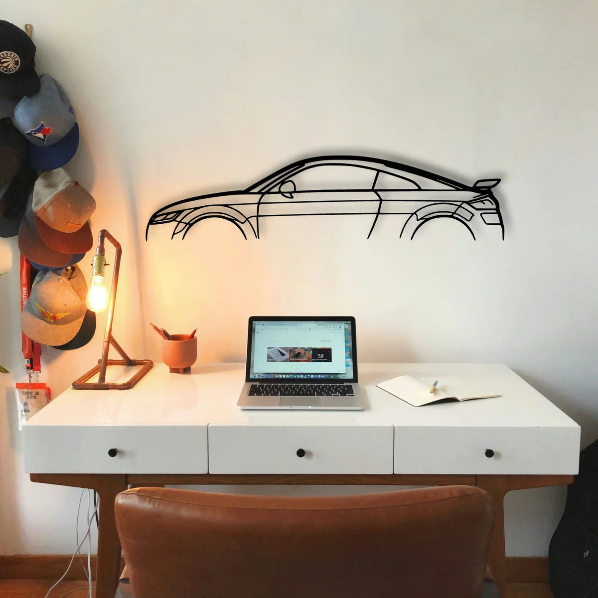 TT RS MK3 Classic Silhouette Metal Wall Art - Tinvibe