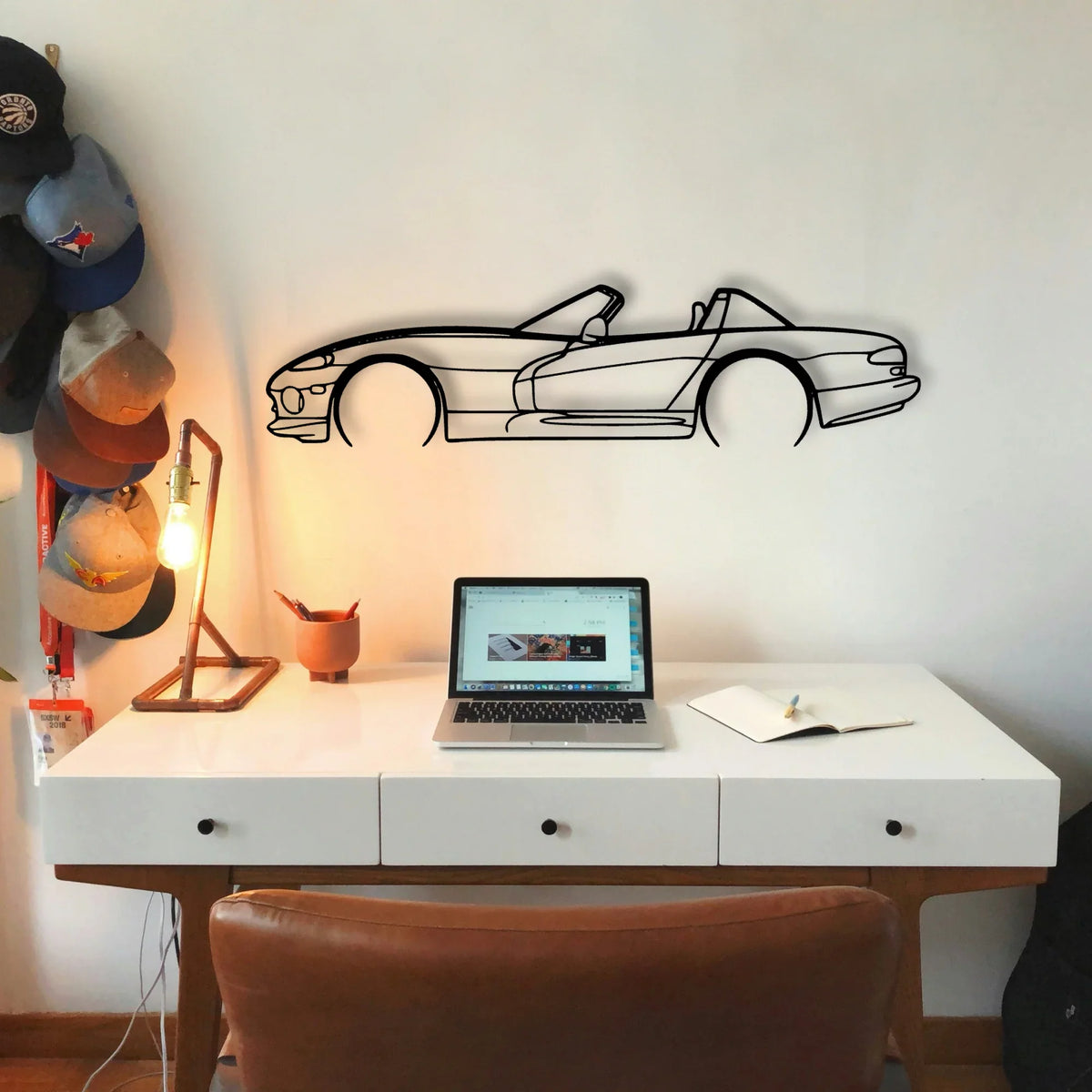 Viper RT 1999 Classic Silhouette Metal Wall Art - Tinvibe
