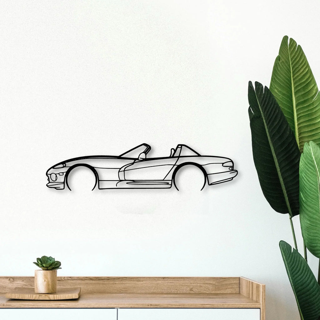 Viper RT 1999 Classic Silhouette Metal Wall Art - Tinvibe