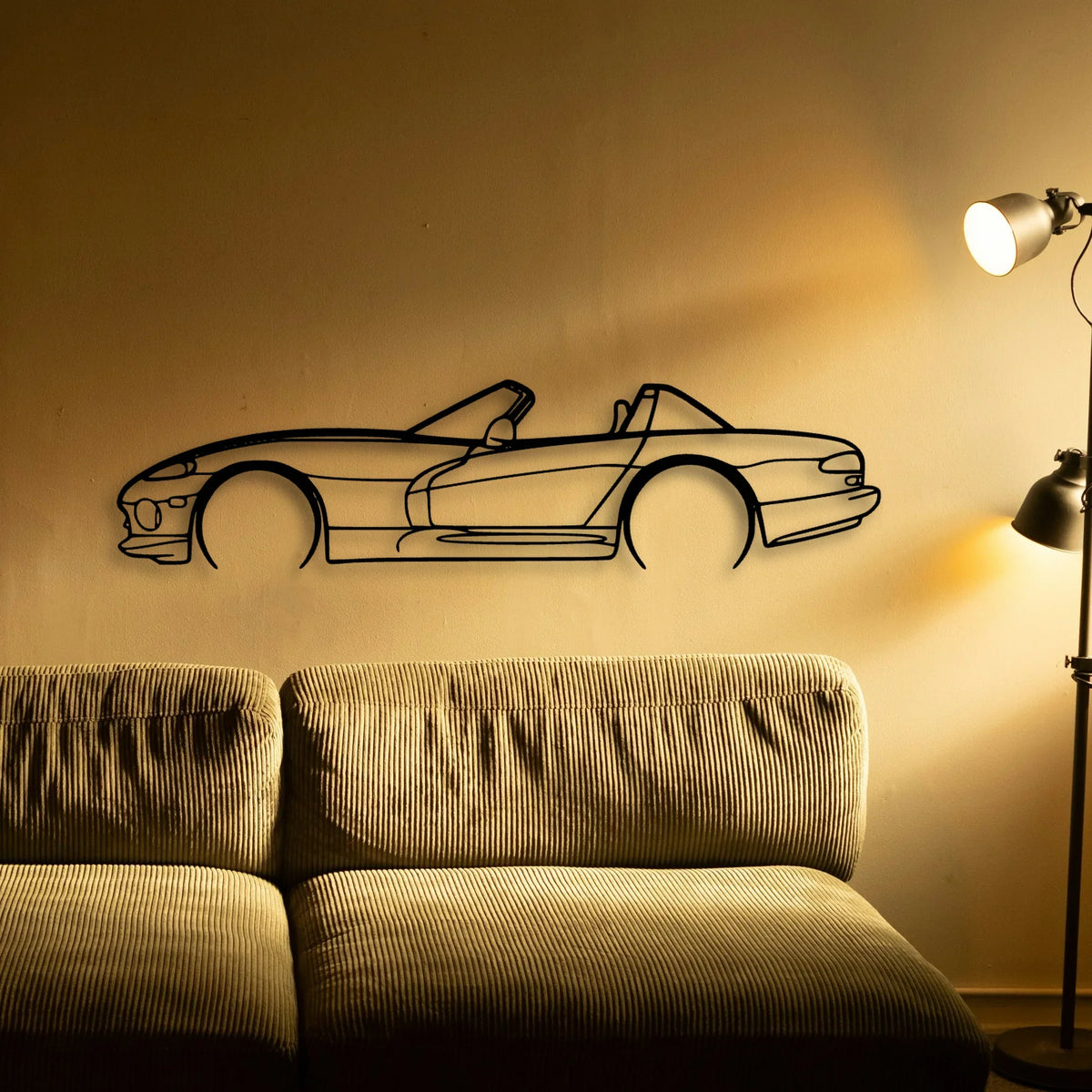 Viper RT 1999 Classic Silhouette Metal Wall Art - Tinvibe