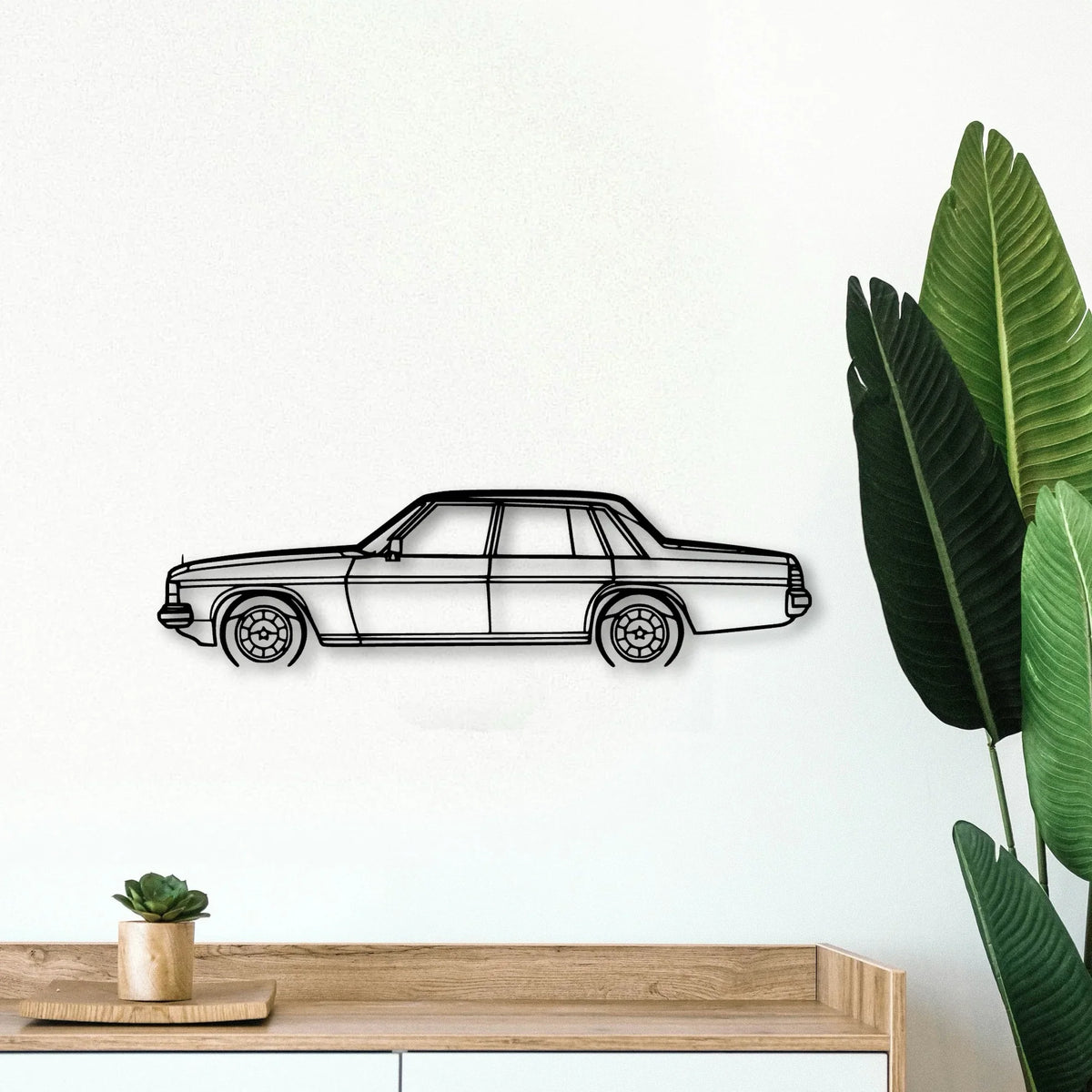 WB Caprice 1981 Classic Silhouette Metal Wall Art - Tinvibe