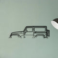 Wrangler 2013 Classic Silhouette Metal Wall Art - Tinvibe