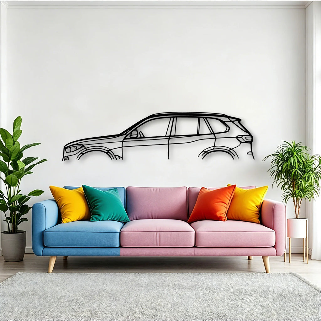 X5 2019 Classic Silhouette Metal Wall Art - Tinvibe