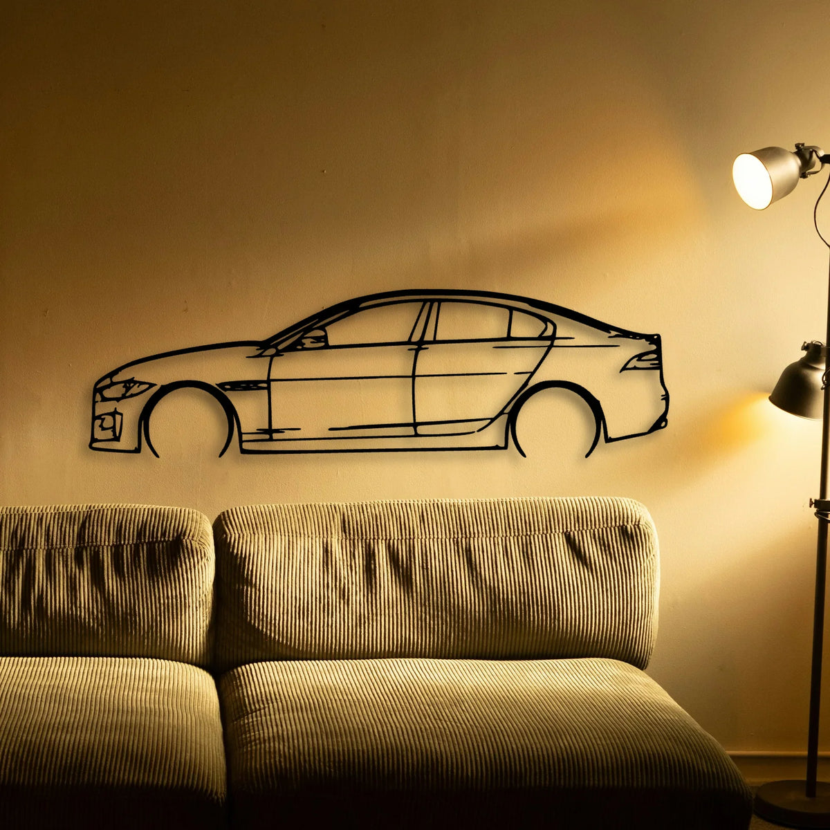 XE 2016 Classic Silhouette Metal Wall Art - Tinvibe