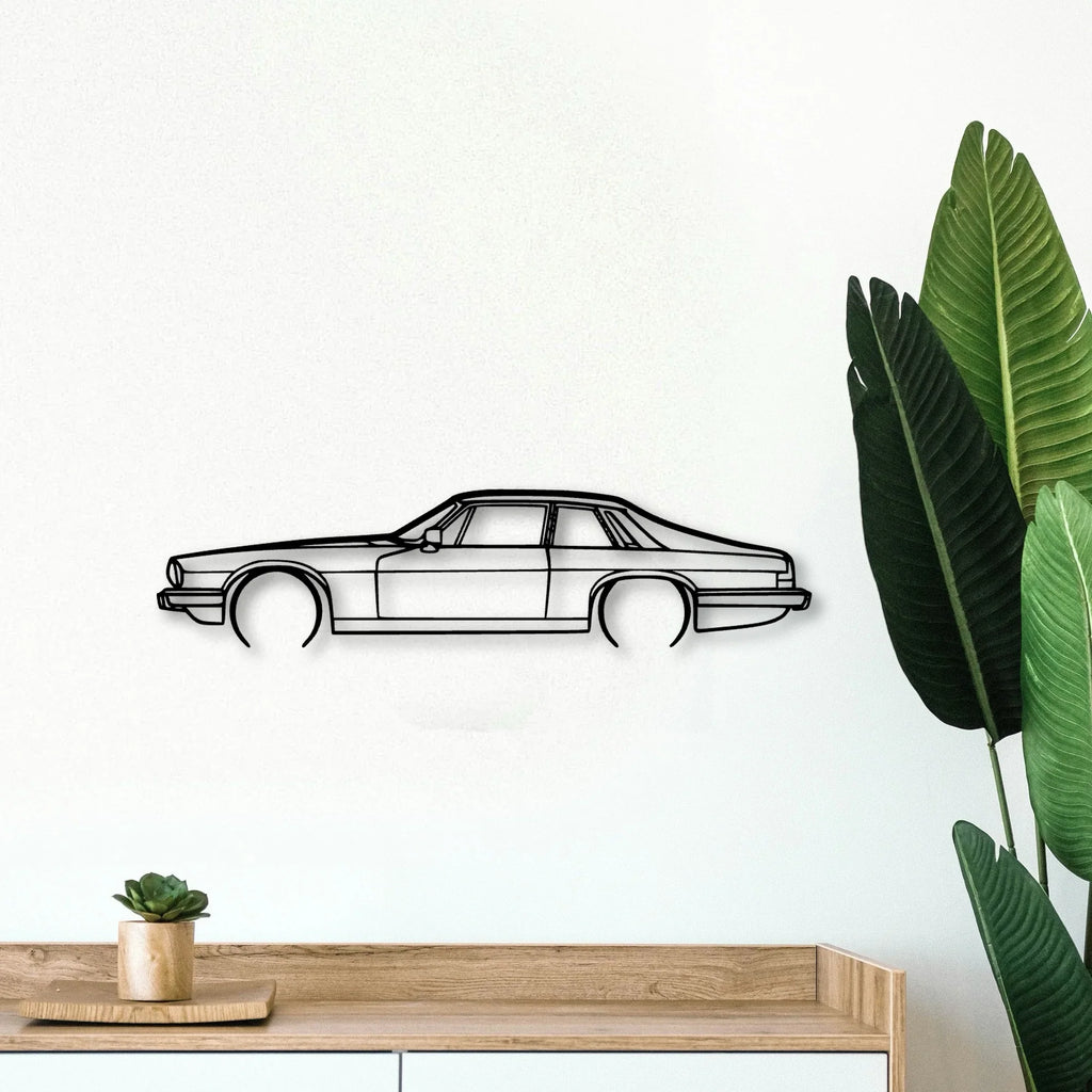 XJS 2 Classic Silhouette Metal Wall Art - Tinvibe