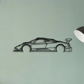 Zonda R 2008 Classic Silhouette Metal Wall Art - Tinvibe