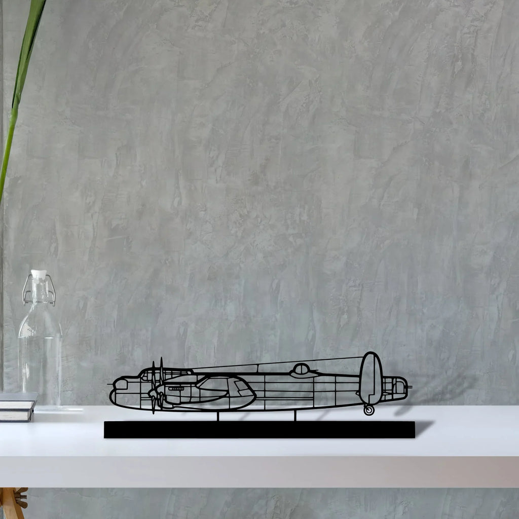 avro-lancaster Silhouette Metal Art Stand - Tinvibe
