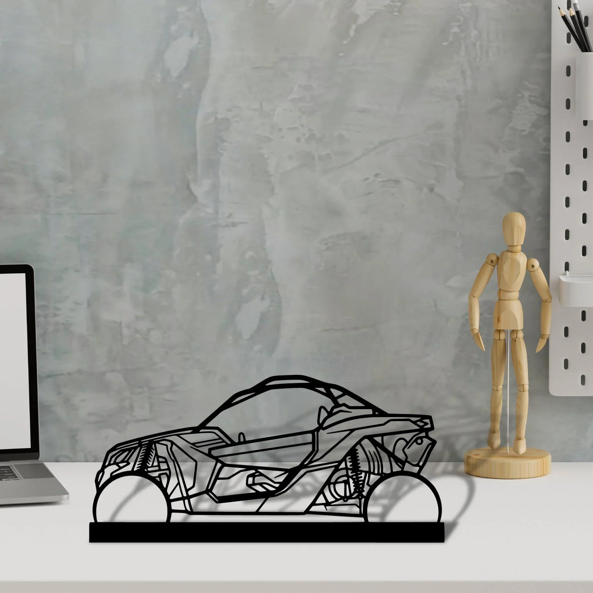 buggy-x3 Silhouette Metal Art Stand - Tinvibe