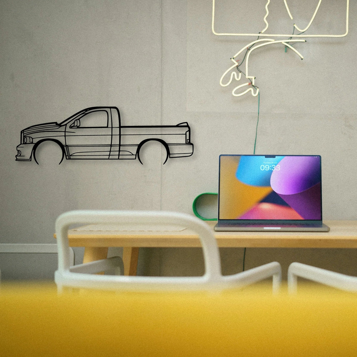 C Classic Silhouette Metal Wall Art - Tinvibe