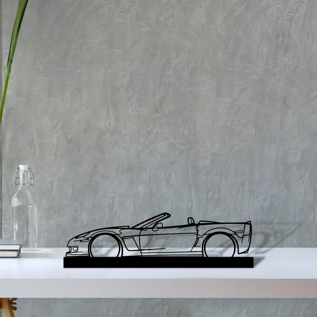c6-cabrio Silhouette Metal Art Stand - Tinvibe
