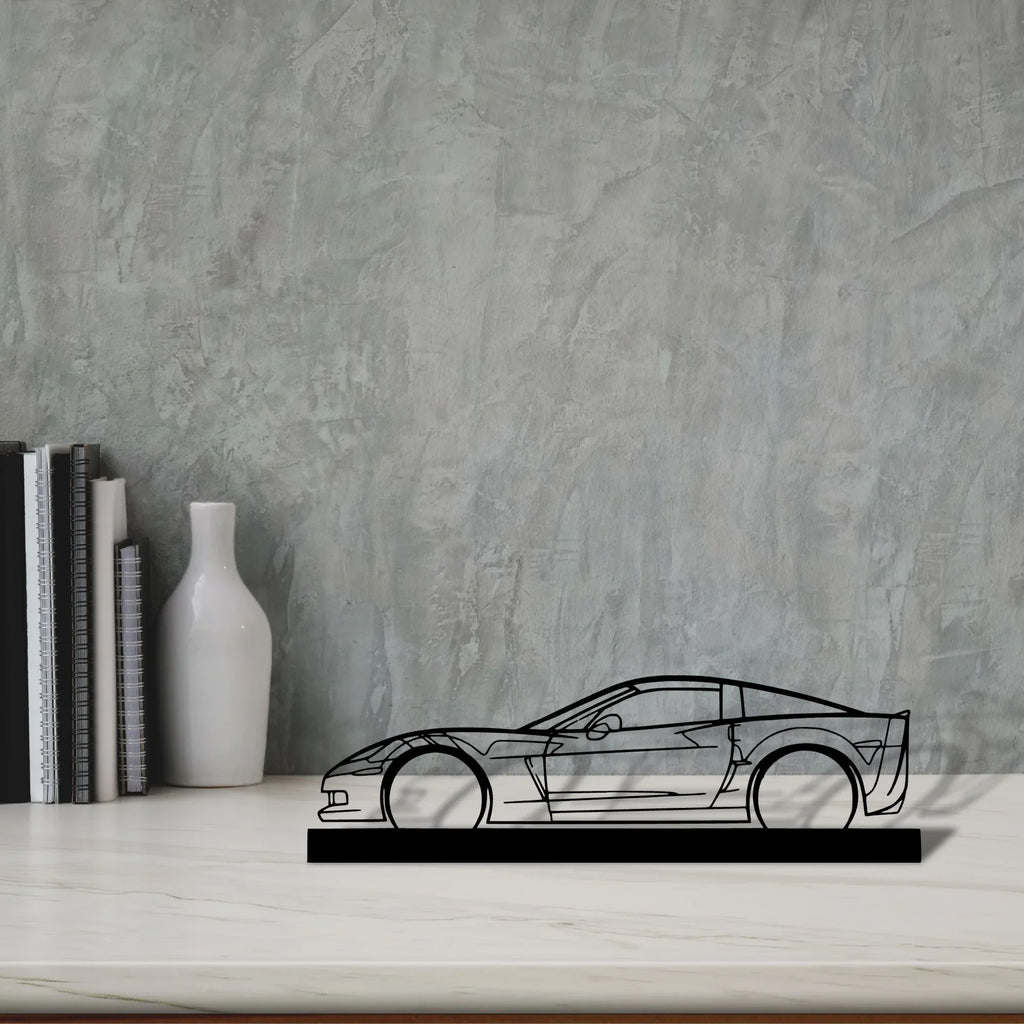 c6-z06 Silhouette Metal Art Stand - Tinvibe