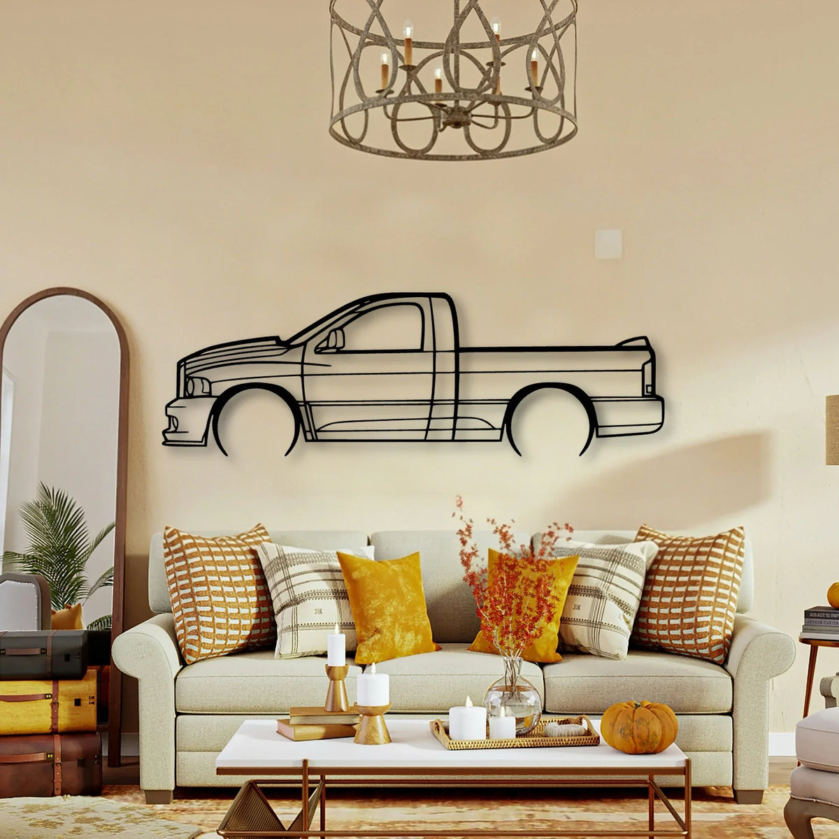 C Classic Silhouette Metal Wall Art - Tinvibe