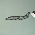 Citation Ii 2 Classic Aircraft Silhouette Metal Wall Art - Tinvibe
