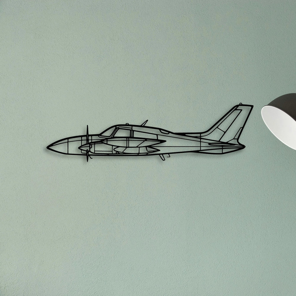 Citation M2 Classic Aircraft Silhouette Metal Wall Art - Tinvibe