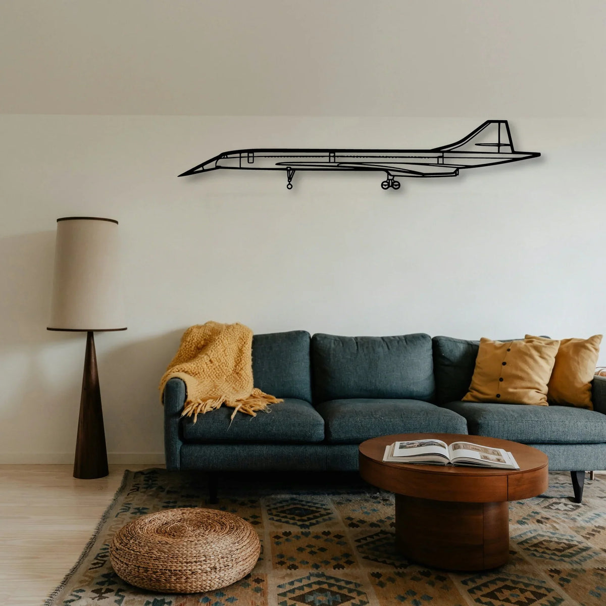 DA62 Classic Aircraft Silhouette Metal Wall Art - Tinvibe