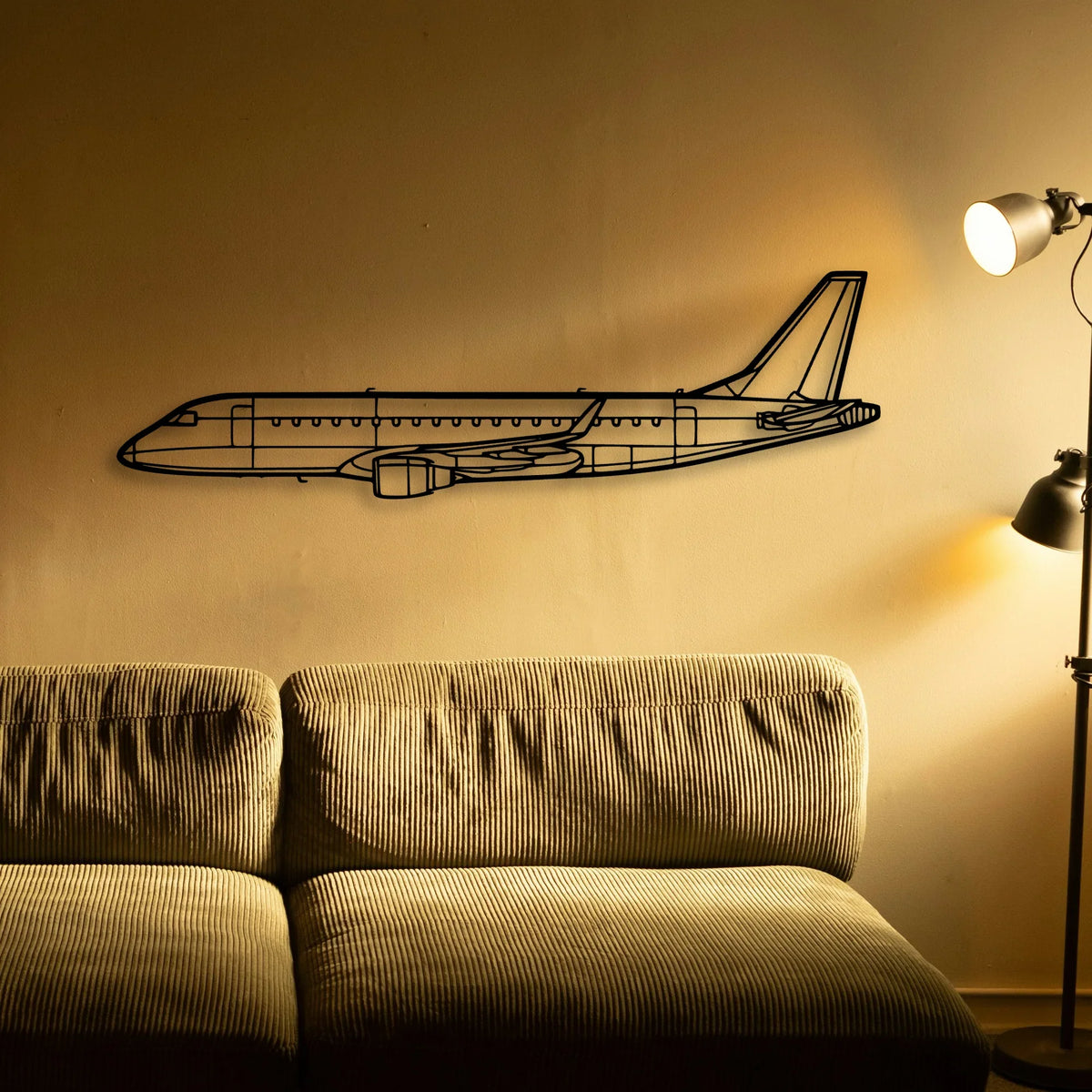 F 4E Phantom Classic Aircraft Silhouette Metal Wall Art - Tinvibe