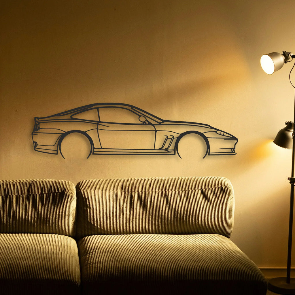 Ferrari 550 Maranello Classic Silhouette Metal Wall Art - Tinvibe
