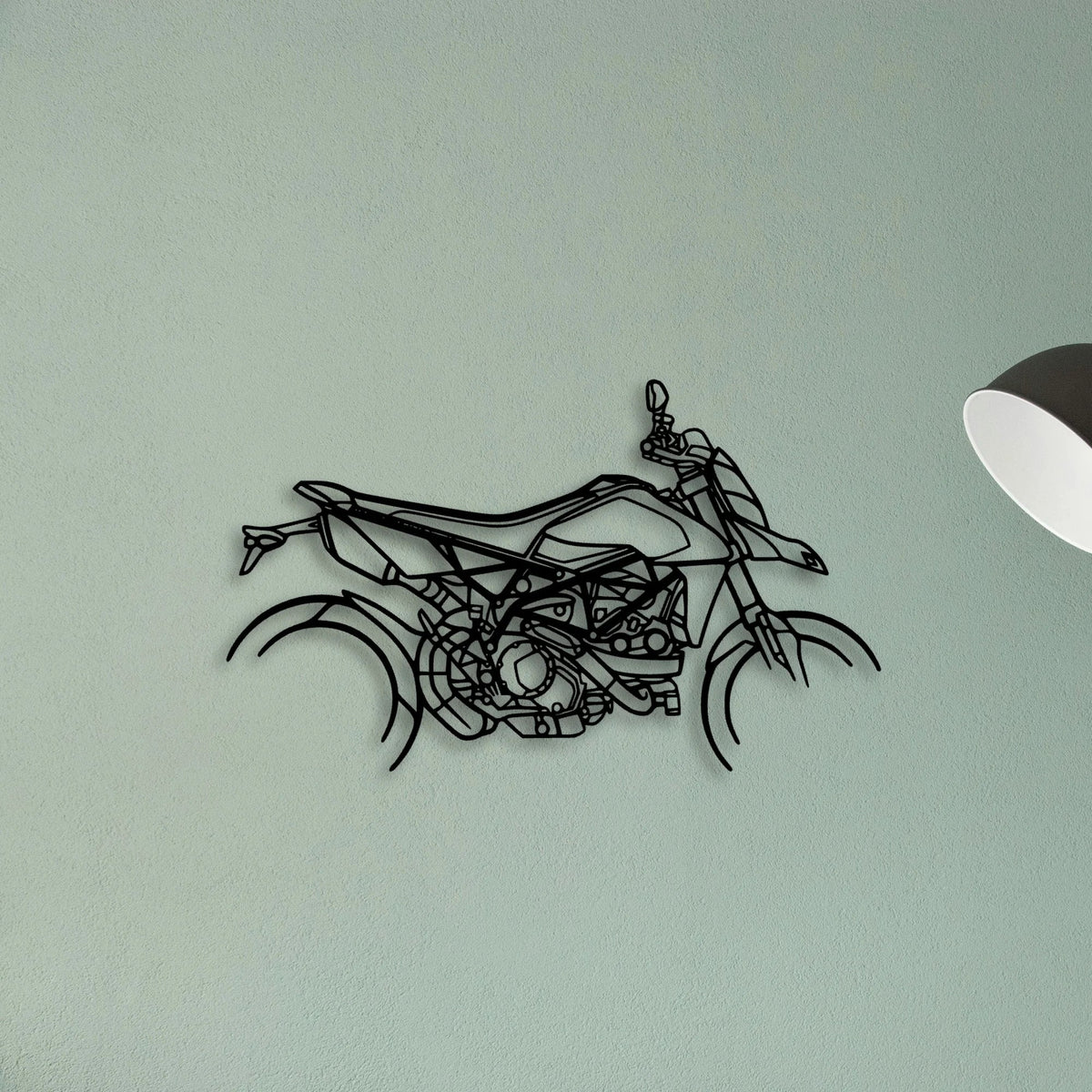Hyper Motard 950 Rve Classic Motorcycle Silhouette Metal Wall Art - Tinvibe