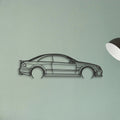 Mercedes CLK63 Classic Silhouette Metal Wall Art - Tinvibe