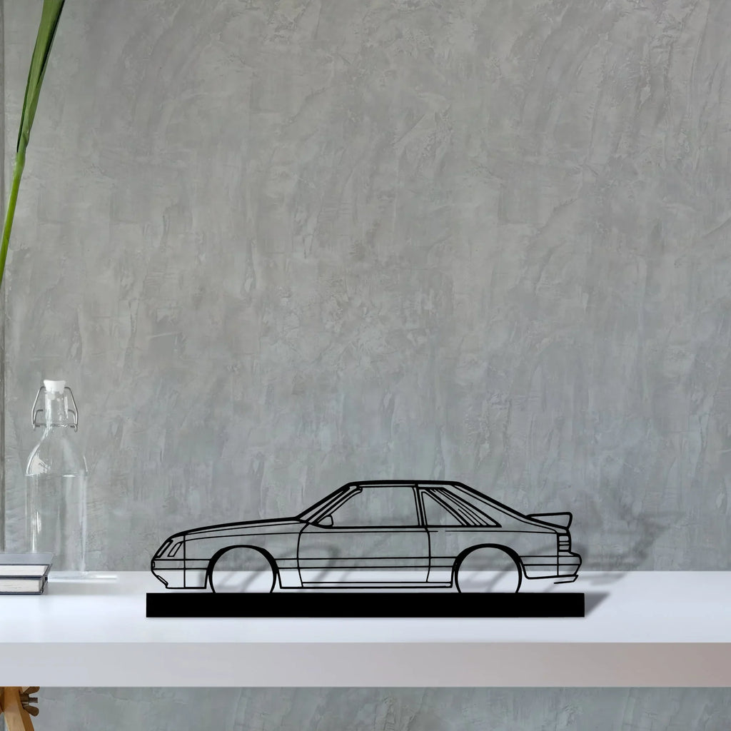 mustang-gt-1985 Silhouette Metal Art Stand - Tinvibe