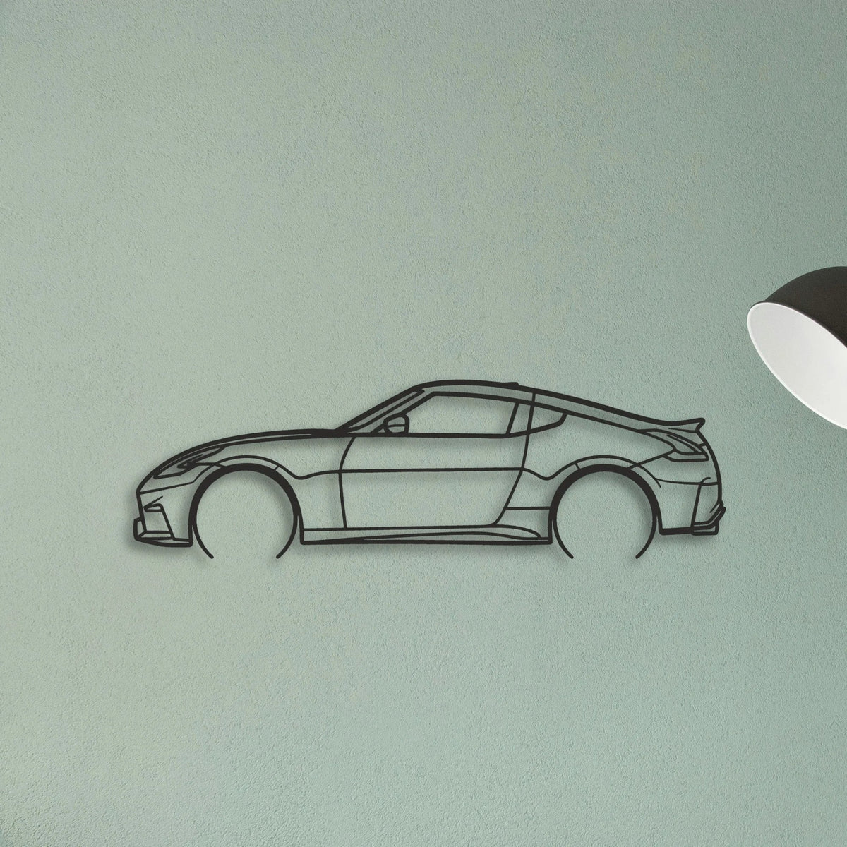 Nissan 350z Classic Silhouette Metal Wall Art - Tinvibe