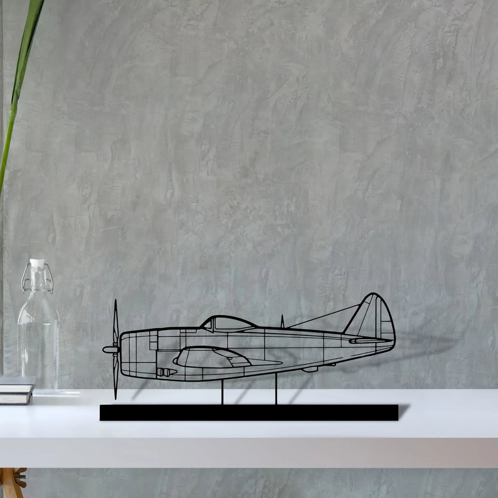 p-47d Silhouette Metal Art Stand - Tinvibe