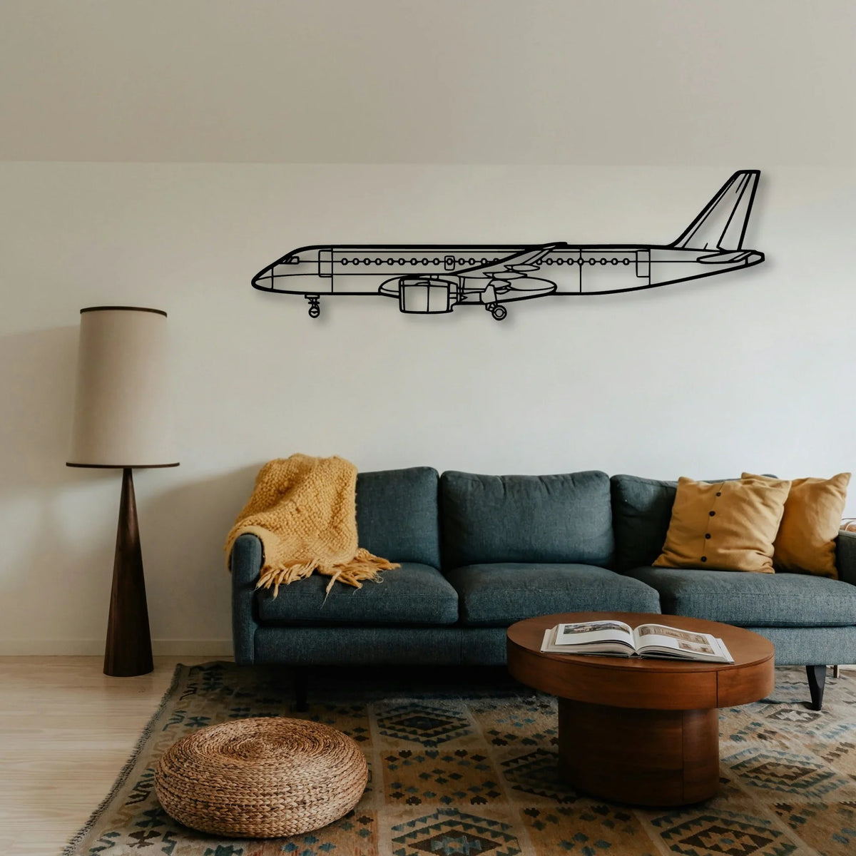 S 211 Classic Aircraft Silhouette Metal Wall Art - Tinvibe