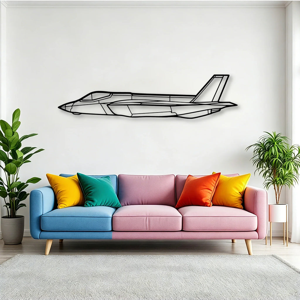 Spitfire Mk Ix Classic Aircraft Silhouette Metal Wall Art - Tinvibe