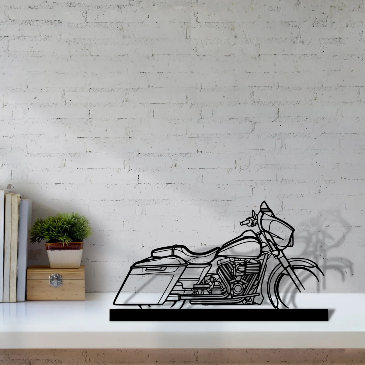 street-glide-2014 Silhouette Metal Art Stand - Tinvibe