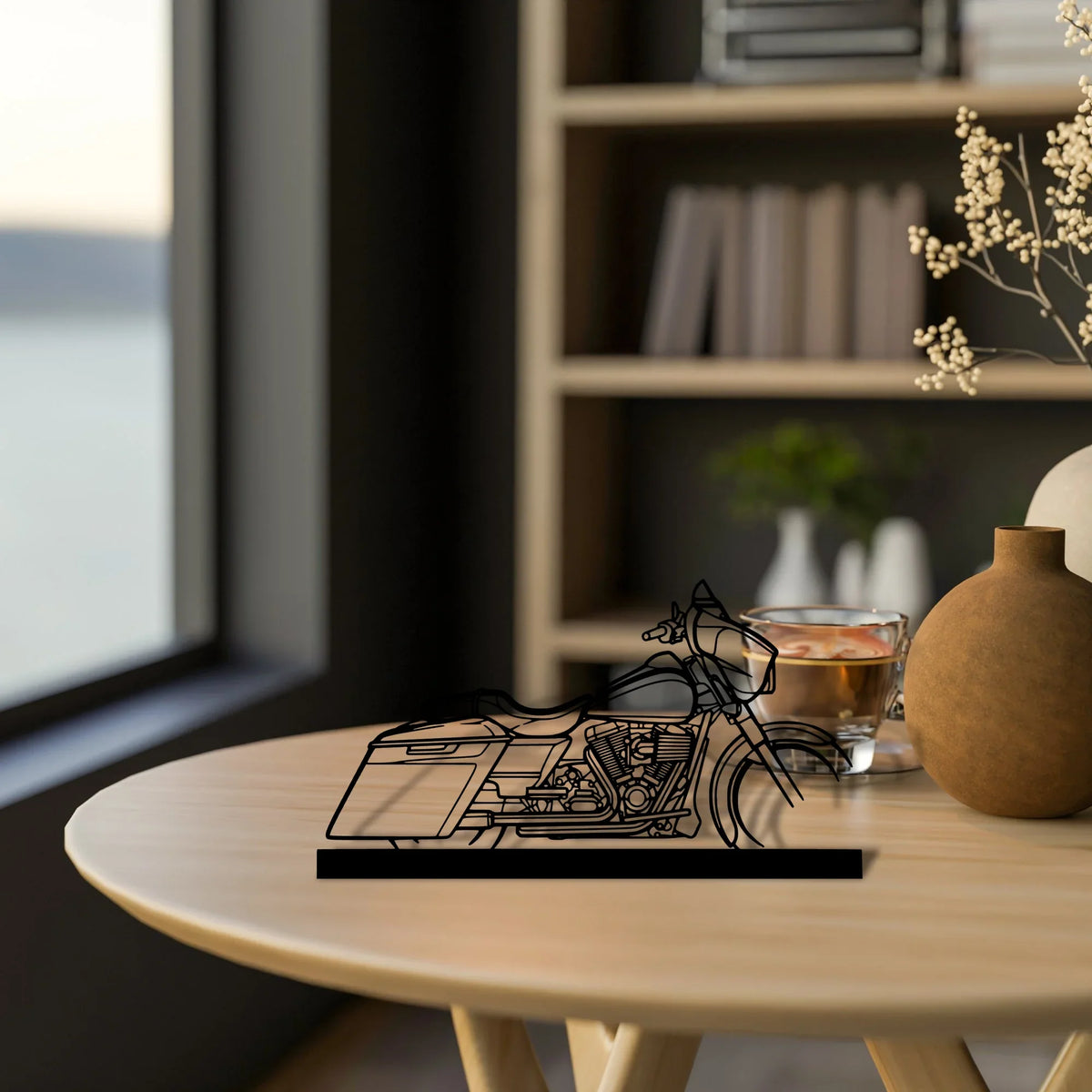 street-glide-2014 Silhouette Metal Art Stand - Tinvibe