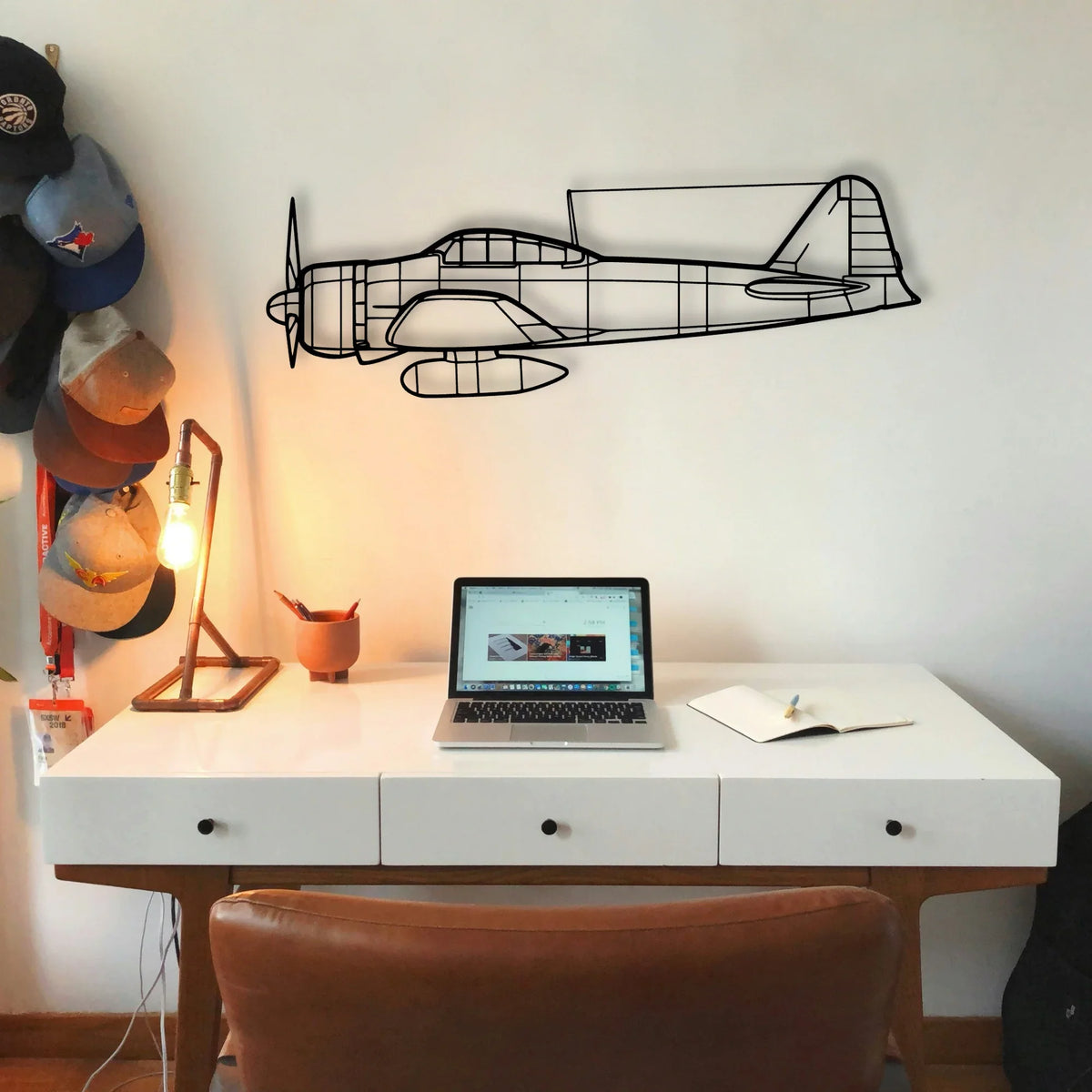 Tbm 700B Classic Aircraft Silhouette Metal Wall Art - Tinvibe