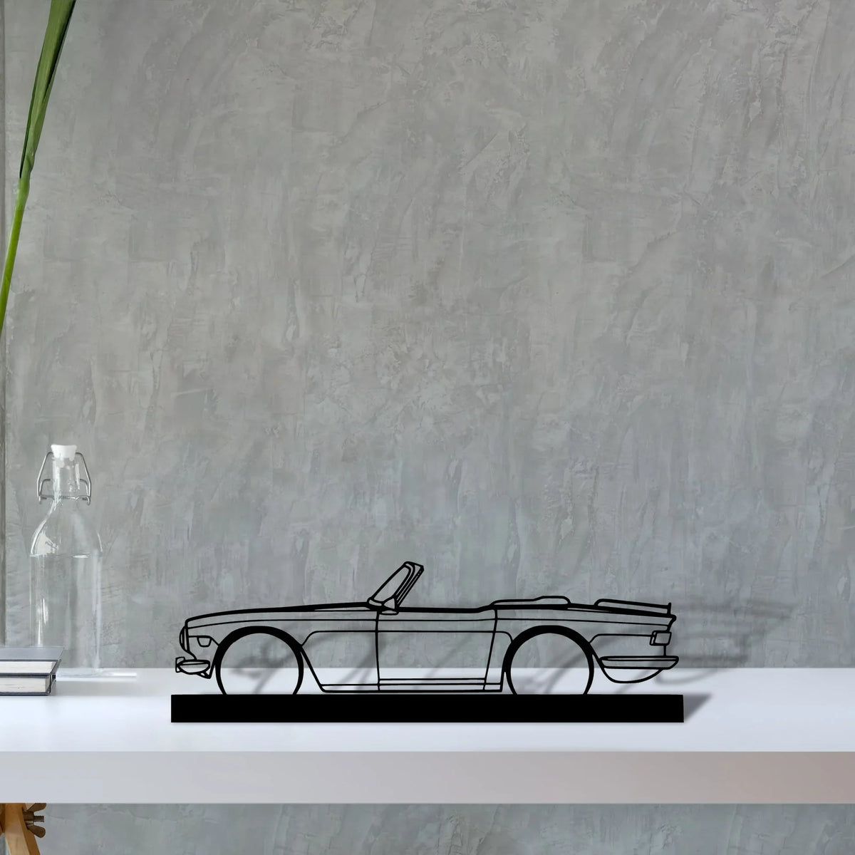 tr6-1974 Silhouette Metal Art Stand - Tinvibe
