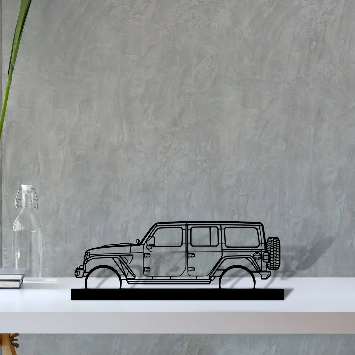 wrangler-2019 Silhouette Metal Art Stand - Tinvibe