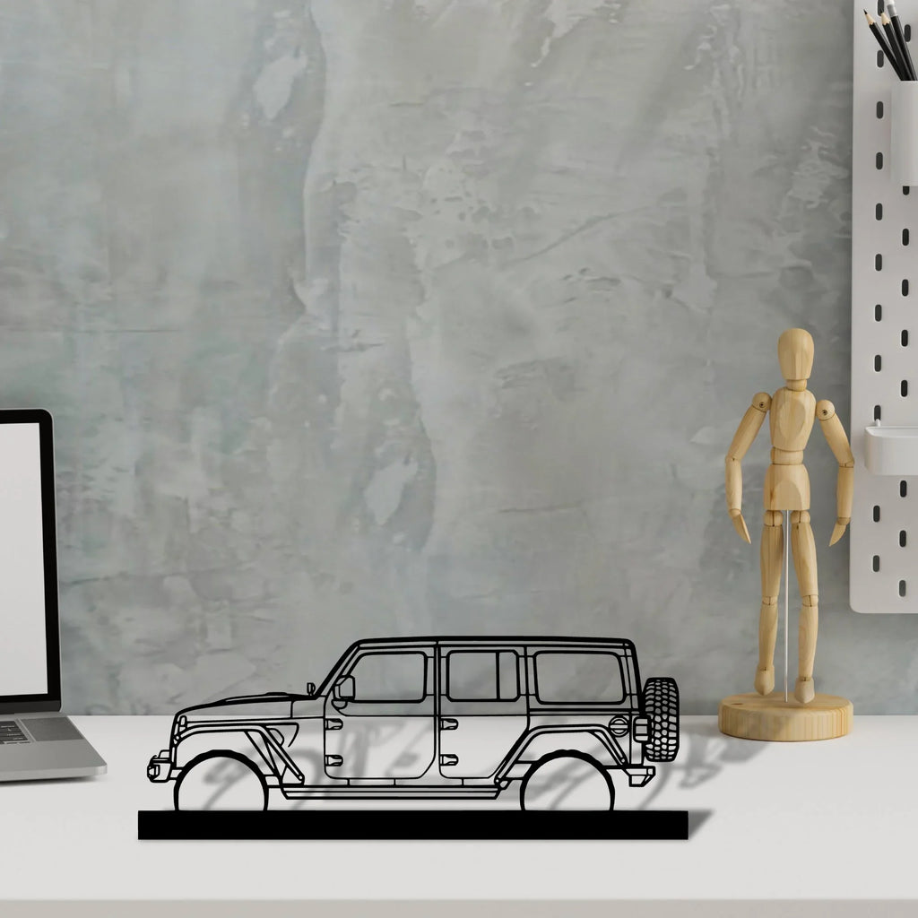 wrangler-2019 Silhouette Metal Art Stand - Tinvibe