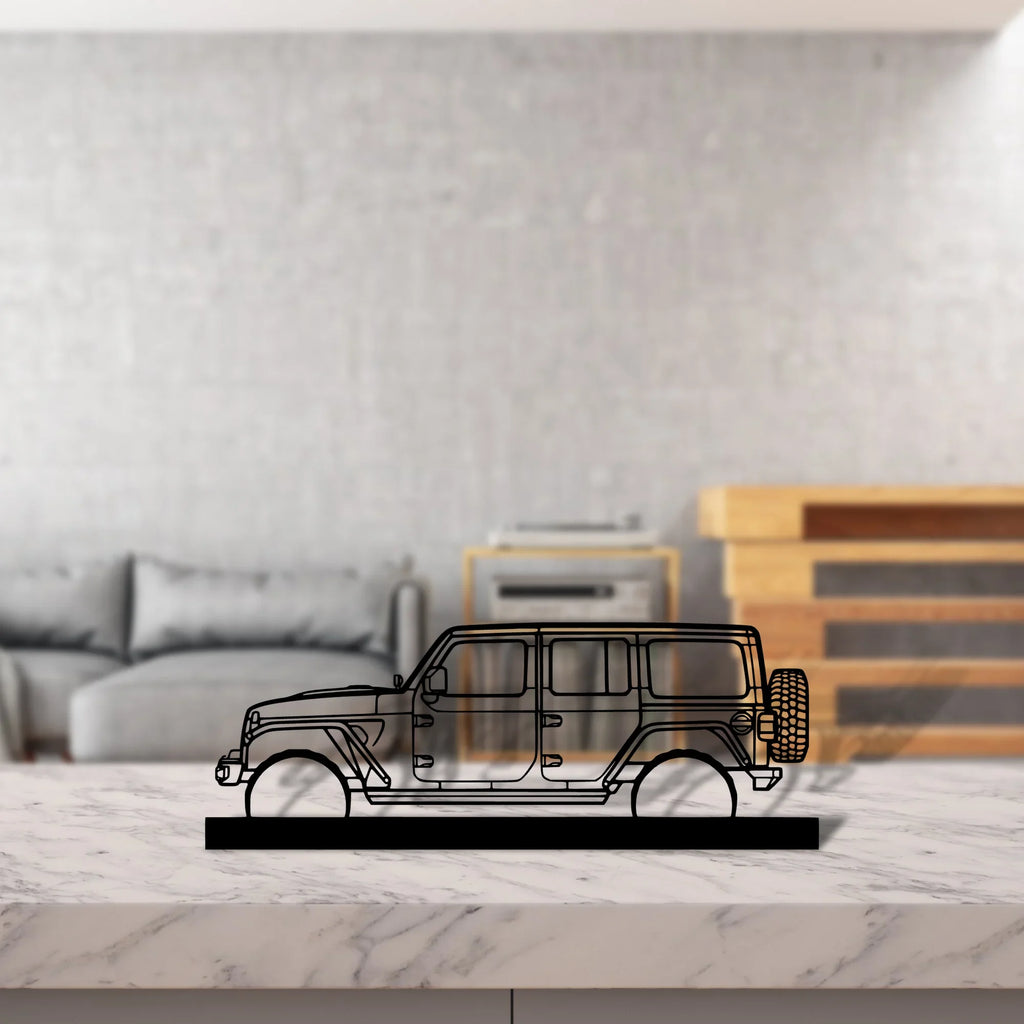 wrangler-2019 Silhouette Metal Art Stand - Tinvibe